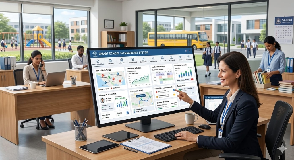 Smart School Management System Dashboard